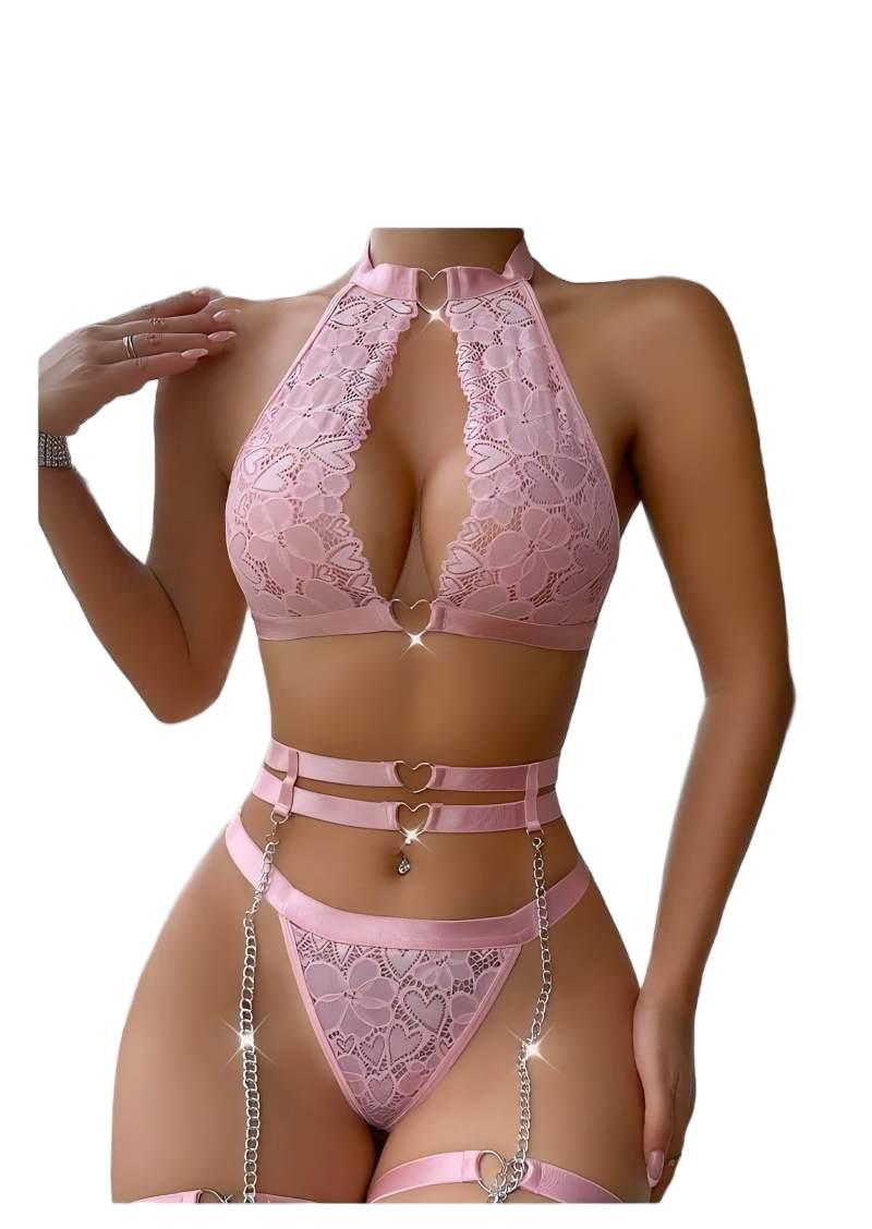 Sexy Lingerie Set Push Up Lace - đánh giá và giá Plunge Bra Push Up