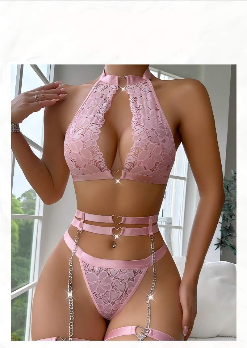 Sexy Lingerie Set Push Up Lace - đánh giá và giá Plunge Bra Push Up