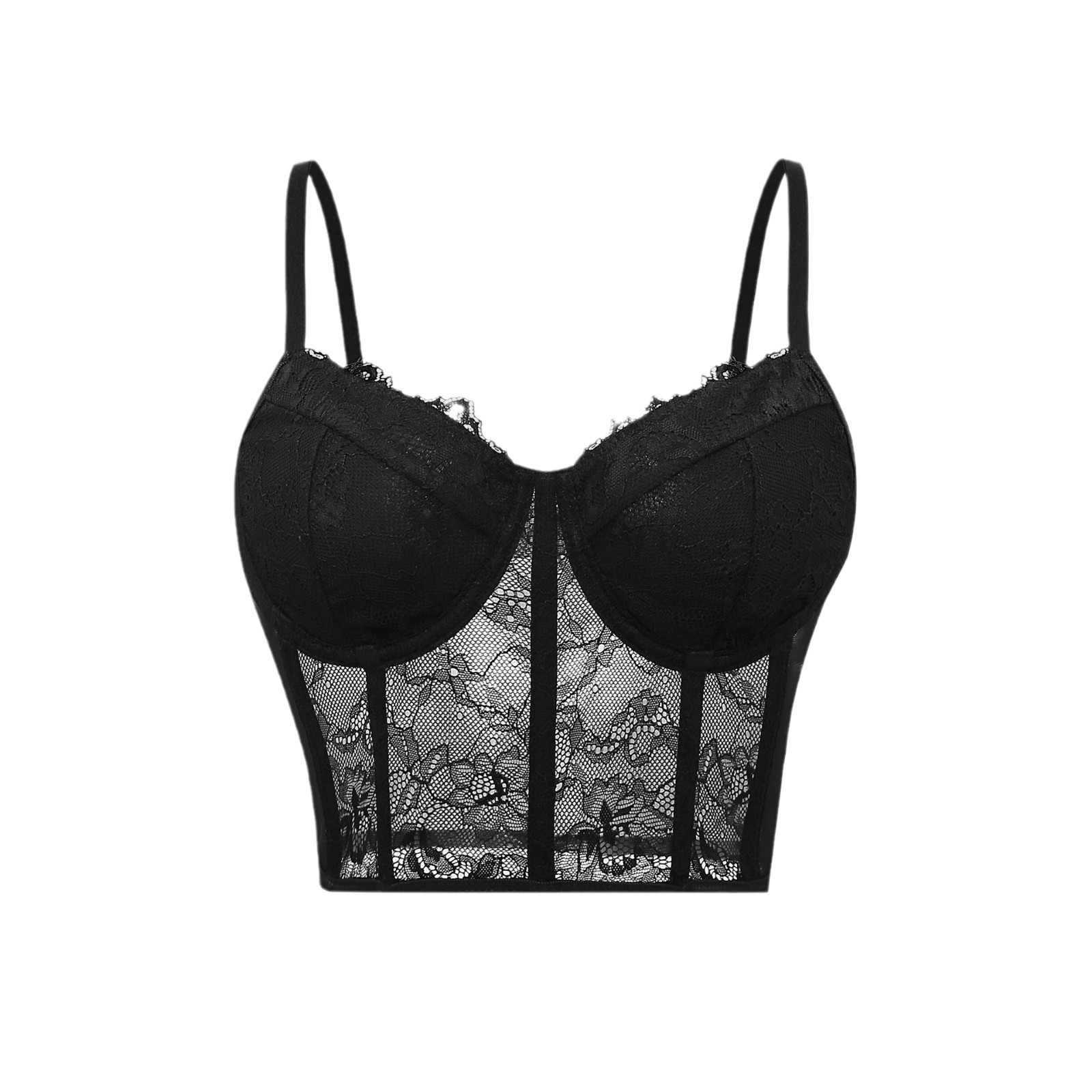 Sexy Black Semi Transparent Br - đánh giá và giá Sheer Mesh Bra