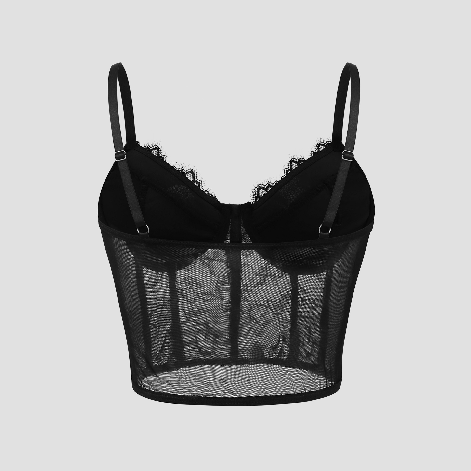 Sexy Black Semi Transparent Br - đánh giá và giá Sheer Mesh Bra