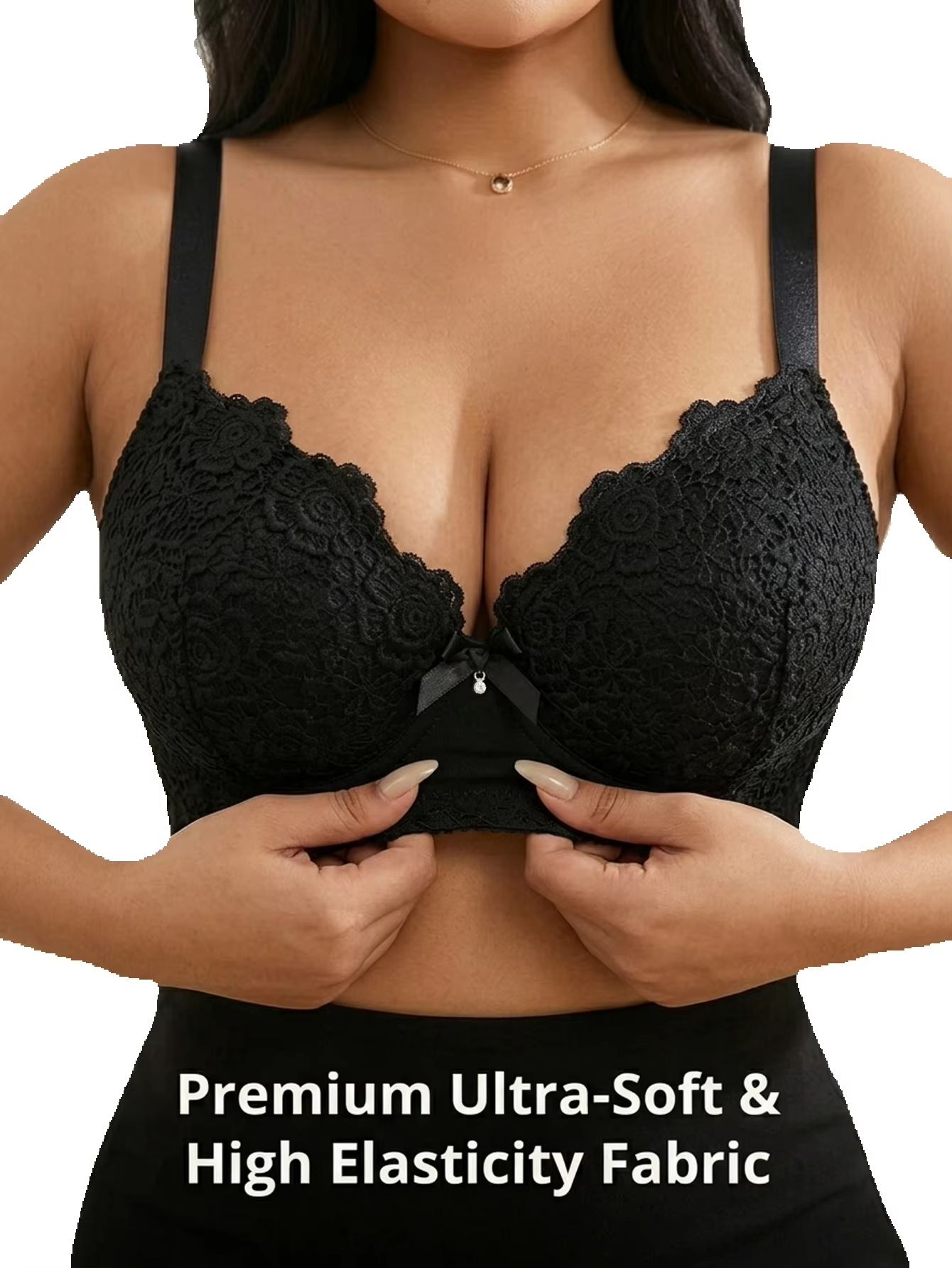 Women Plus Size Floral Push Up - đánh giá và giá Plunge Bra Push Up