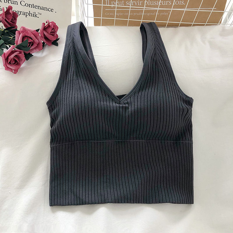 Cổ V Nữ Xe Tăng Của Crop Tops  - đánh giá và giá T Shirt Bra Seamless