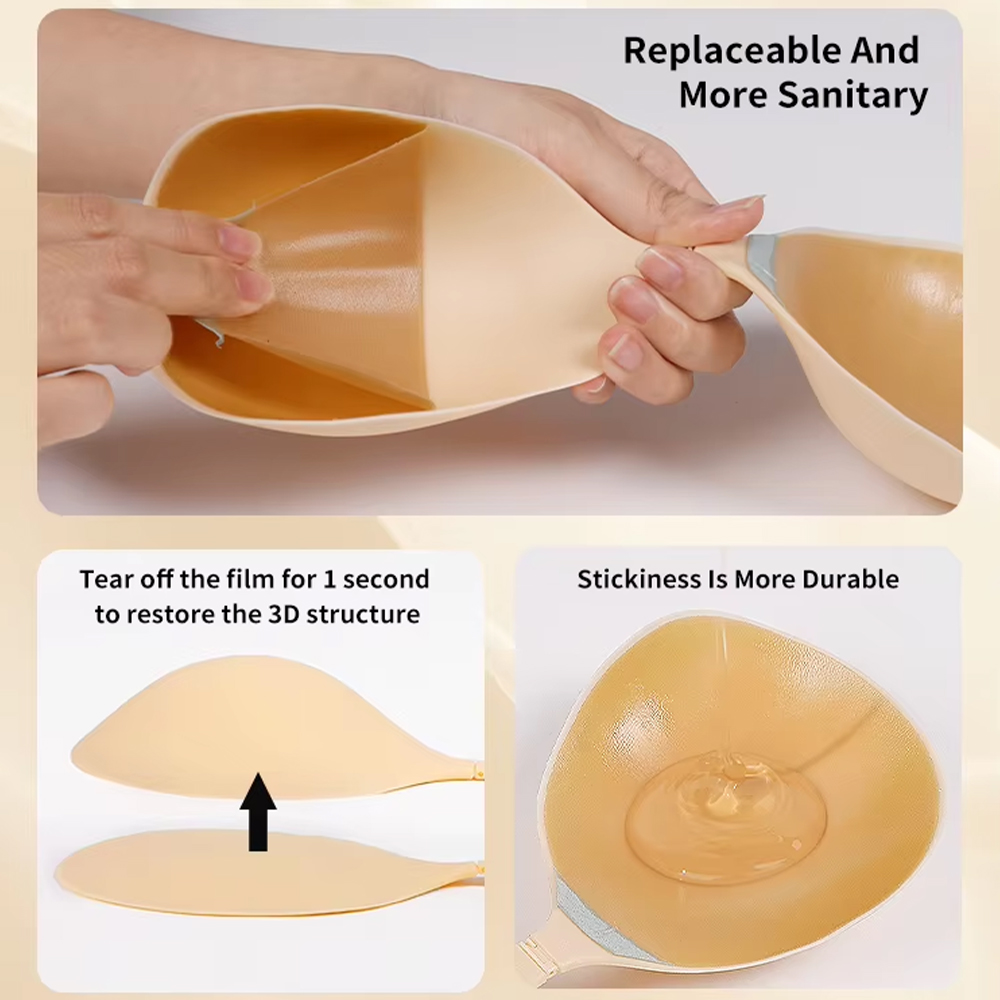 Cleavage Lift Silicone Stick-o - đánh giá và giá Backless Bra Sticky
